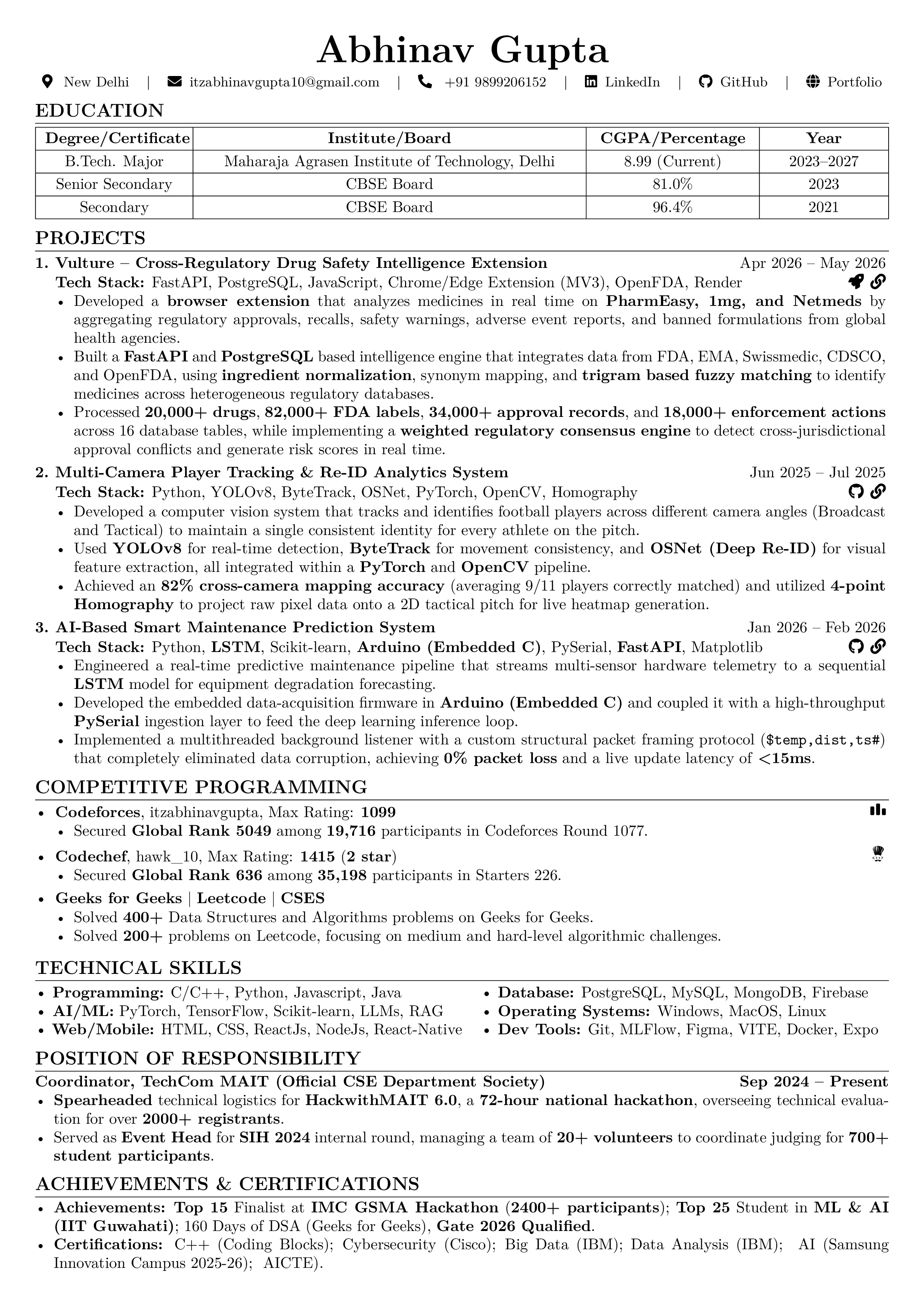 Abhinav Gupta Resume